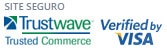 Site seguro Trustwave e Verified by Visa